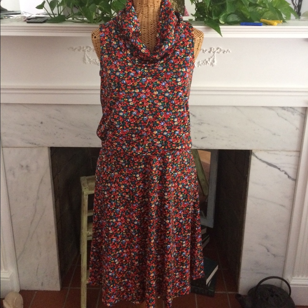 Vintage Floral Print Sue Brett Dress